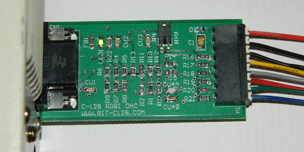 COMMODORE 128 video DAC RGBI per Adattatore RGBA da Digital Audio Concepts 